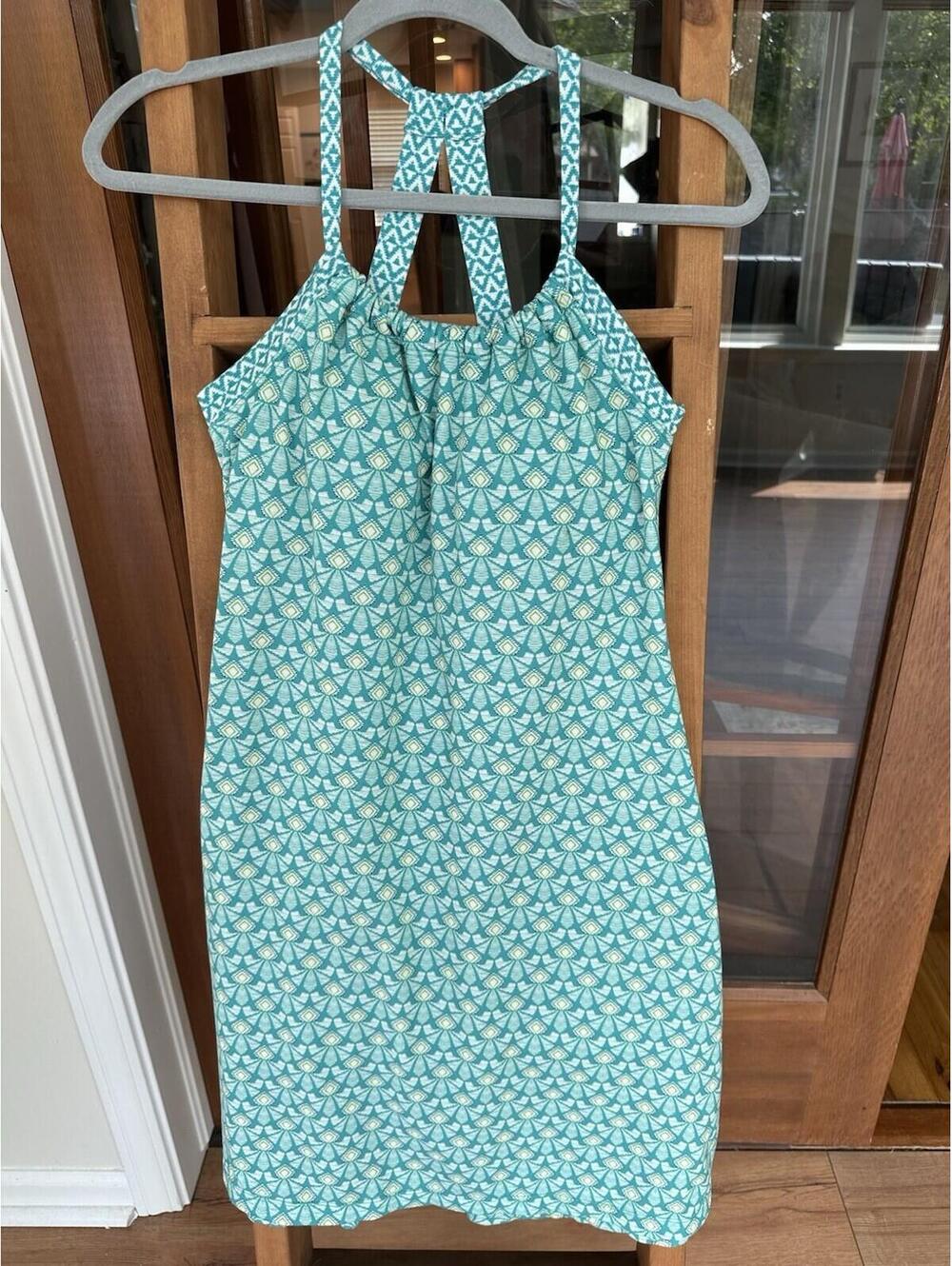 Prana Womens Quinn Dress Size Small Activewear Sundress Sleeveless Built In Bra